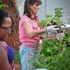 Dawn and Haley choosing their ideal herbs